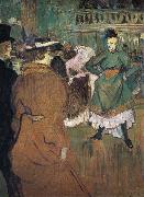 Henri  Toulouse-Lautrec Le Depart du Qua drille au Moulin Rouge Spain oil painting artist